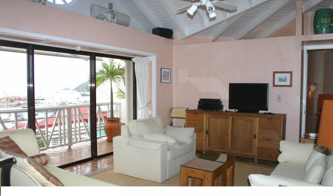 Location Appartement à St Barth avec vue sur le port de Gustavia - Caraibes - Antilles Françaises
