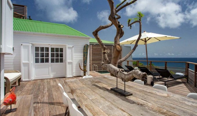 LOCATION SAINT BARTHELEMY - Villa de Charme avec piscine privée et Vue Mer à St Barth - Anse des Cayes - Caraibes - Antilles Françaises