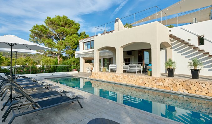 Location Villa Ibiza Cala Vadella Piscine Privée Iles Baléares