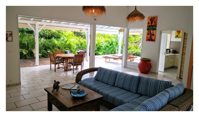 Location Villa Guadeloupe à Saint François à 150m de la plage de la Coulée