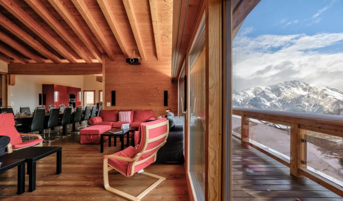 Location chalet de luxe près de la station de ski Verbier dans le canton de Valais en Suisse