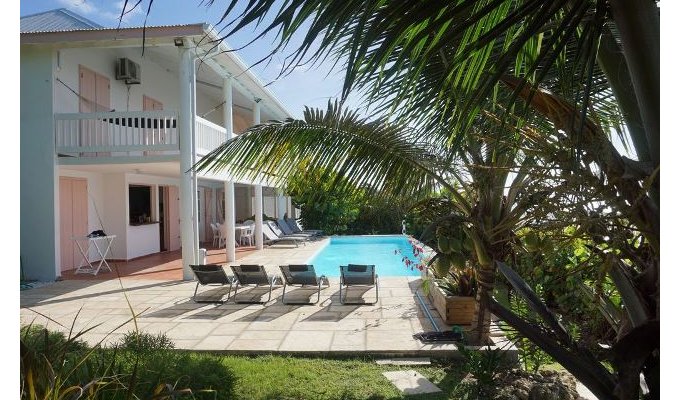 Location  villa Saint-François en Guadeloupe avec piscine privative  vue mer