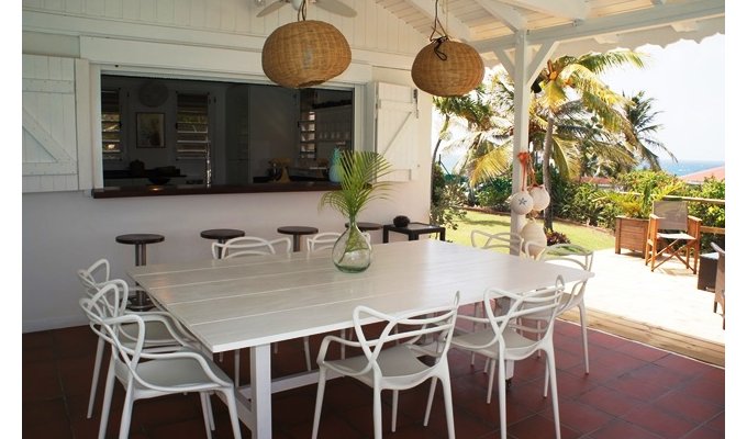 Location Villa  haut de gamme en Guadeloupe  avec piscine privative et Vue mer