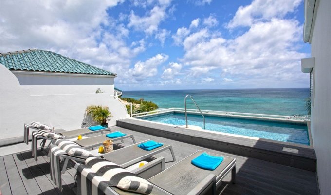 St Maarten Location Condo Cupecoy  Shore pointe Piscine Bord de mer