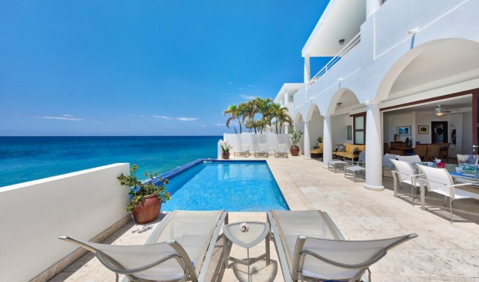 St Maarten Location Villa Cupecoy  Shore pointe Piscine accès plage Cupecoy 