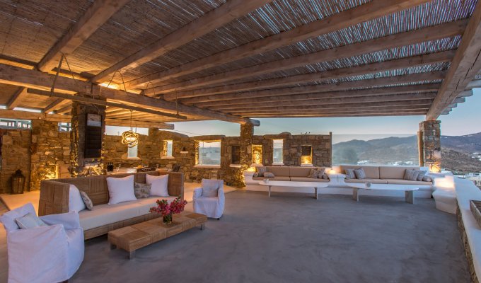 Grece Location Villa Mykonos vue mer piscine privée