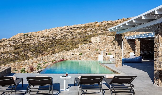 Grece Location Villa Mykonos vue mer avec piscine privée