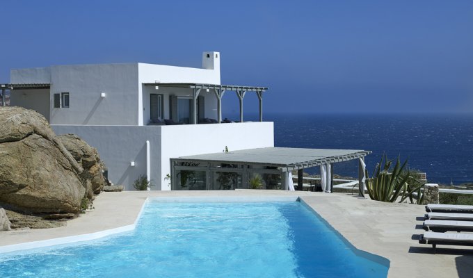 Grece Location Villa Mykonos vue mer avec piscine privée