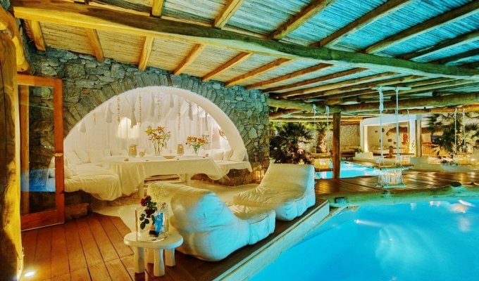 Grece Location villa Mykonos en front de mer avec piscine privée
