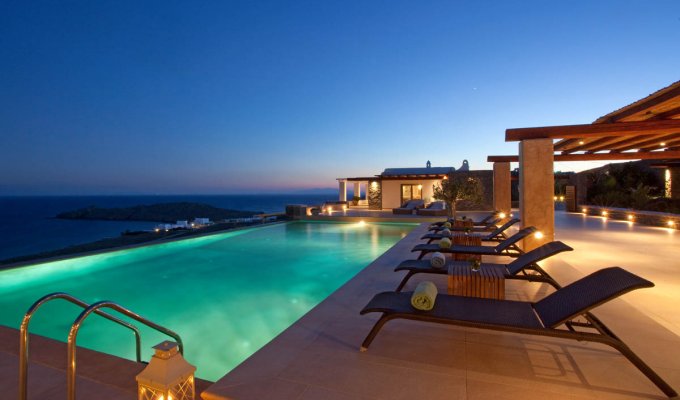 Grece Location Villa Mykonos vue mer avec piscine privée 