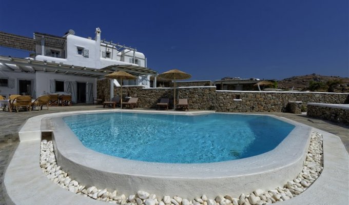 Mykonos Location villa vacances Grece proche de la plage Kalafatis