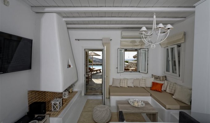 Mykonos Location villa vacances Grece proche de la plage Kalafatis