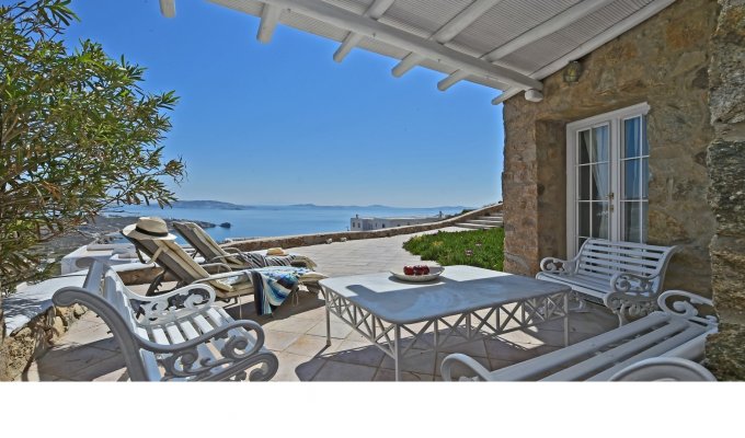 Grece Location Villa Mykonos avec piscine privée et vue mer