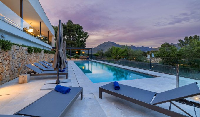 Location villa de luxe à Majorque avec piscine chauffée et vue sur la baie,Port Pollensa (Îles Baléares)