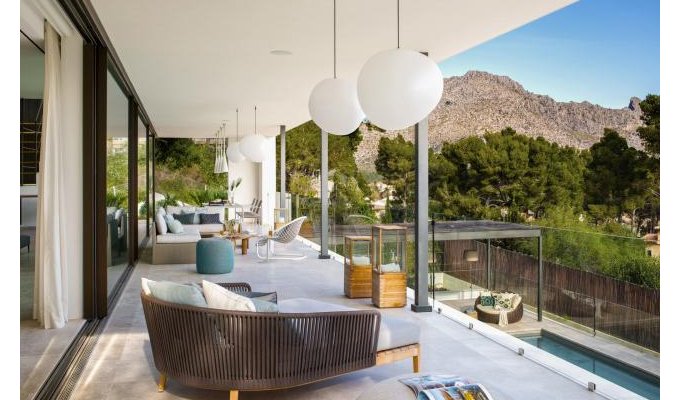 Location villa de luxe à Majorque avec piscine chauffée et vue sur la baie,Port Pollensa (Îles Baléares)