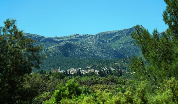 Location villa de luxe à Majorque avec piscine privée chauffée et vue sur la montagne à Pollensa (Îles Baléares)