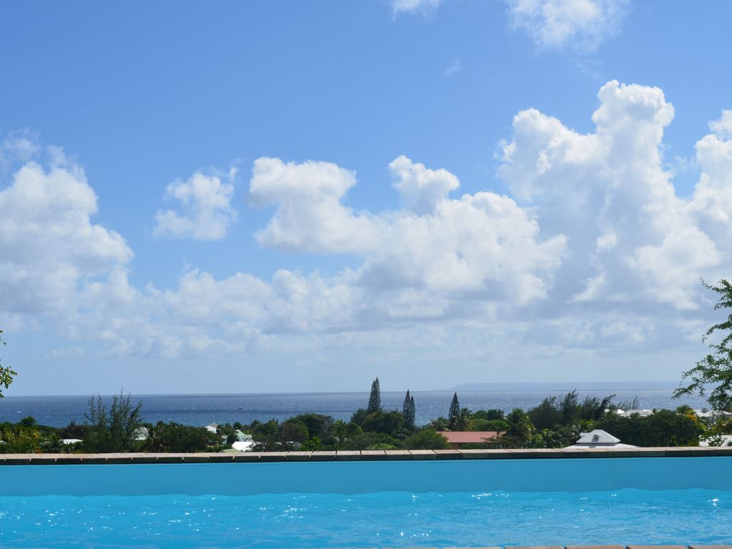 Location villa saint francois avec vue mer avec piscine