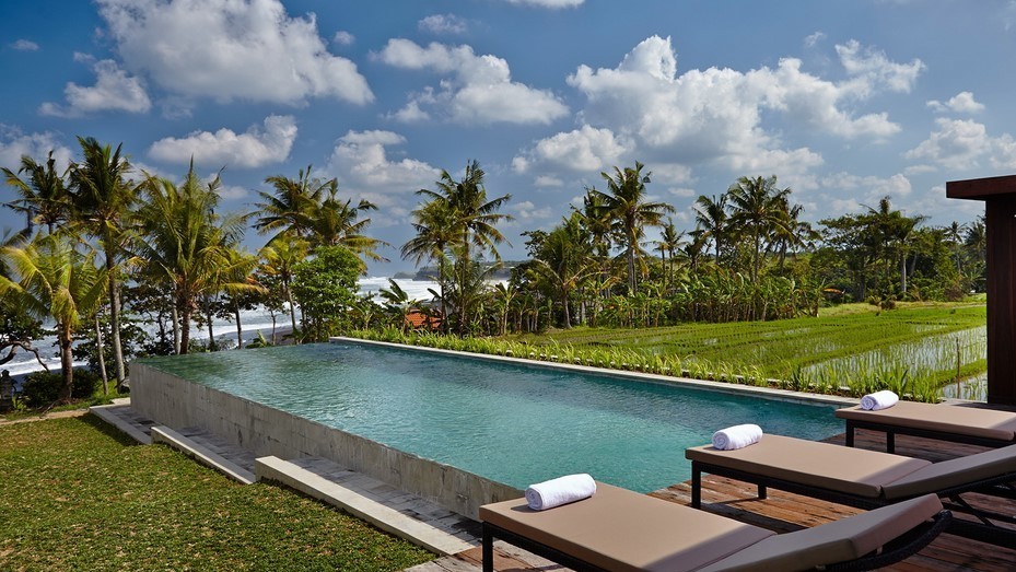 Indonesie Bali  Location  Villa  Canggu en bord  de  mer  avec 