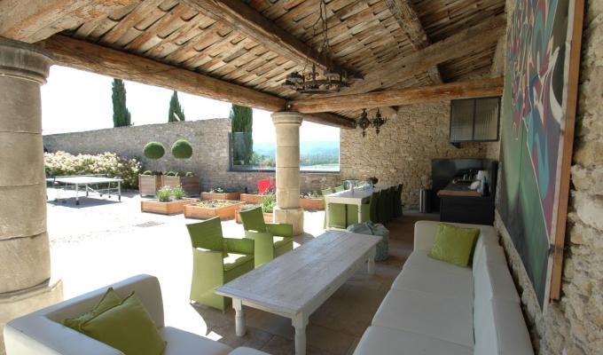 Provence location villa luxe Luberon avec piscine privee chauffee à Gordes