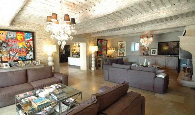 Provence location villa luxe Luberon avec piscine privee chauffee à Gordes