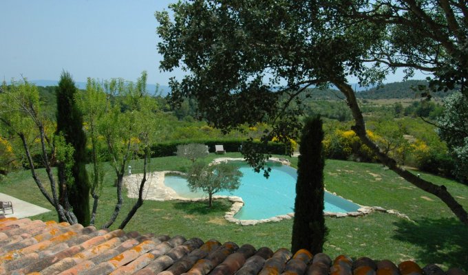 Provence location villa luxe Luberon avec piscine privee à Gordes