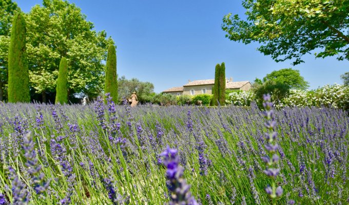 Provence location villa luxe Luberon avec piscine privee chauffee et personnel à Gordes