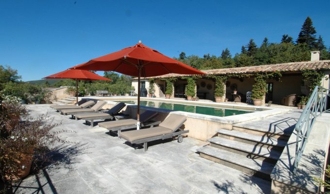 Location Mas Luxe Luberon Provence piscine privée et chauffée