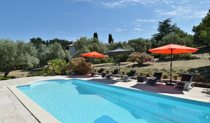 Provence location villa luxe Luberon avec piscine privee chauffee