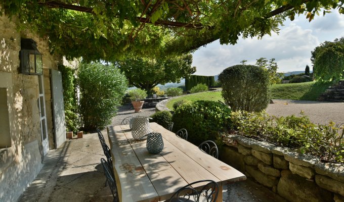 Provence location villa luxe Luberon avec piscine privee chauffee