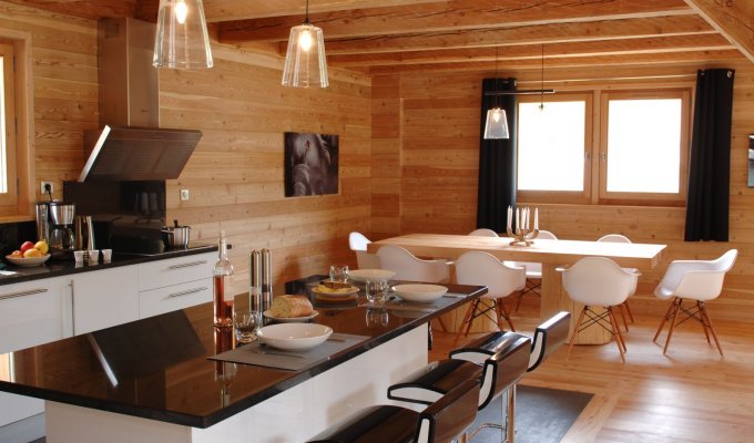 Location Chalet Luxe Serre Chevalier pied des pistes spa services conciergerie