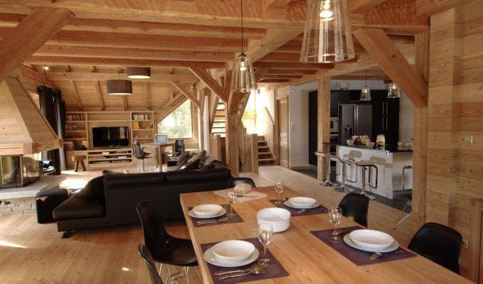 Location Chalet Luxe Serre Chevalier pied des pistes spa services conciergerie