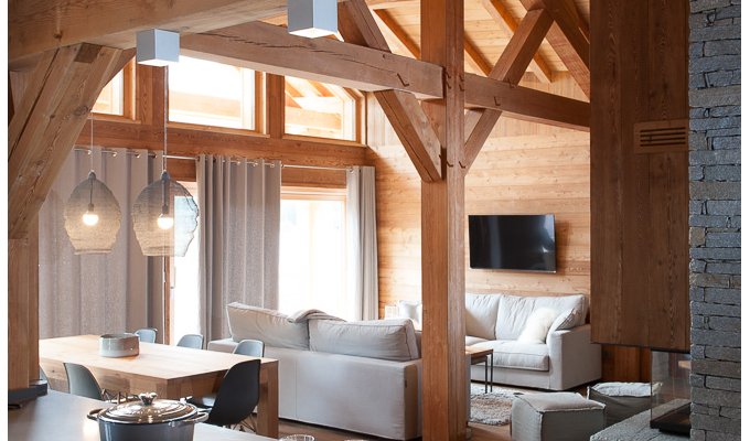 Location Chalet Luxe Serre Chevalier pied des pistes spa services conciergerie