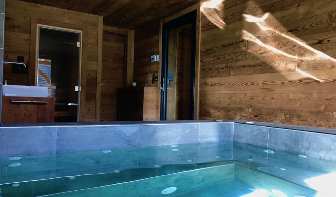 Location Chalet Luxe Serre Chevalier pied des pistes spa services conciergerie