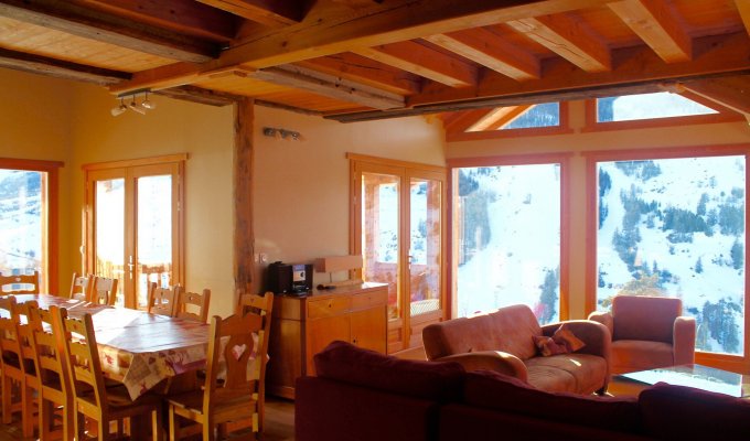 Location Chalet Luxe Vars pied des pistes spa