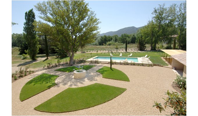 Provence location villa luxe Luberon avec piscine privee chauffee à Gordes