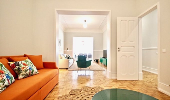 Location Appartement Lisbon Azul avec terrasse près du Marquês do Pombal