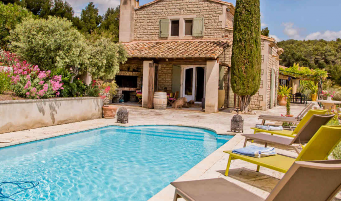 Location villa luxe Saint Remy de Provence avec piscine privee chauffee