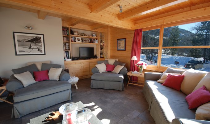 Location Chalet Luxe Serre Chevalier pied des pistes spa services conciergerie