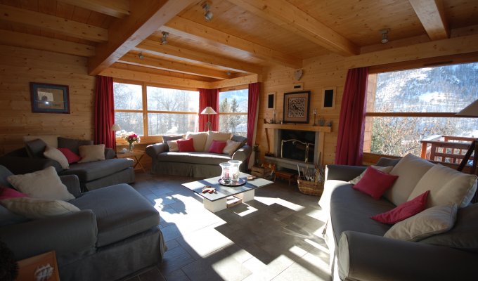 Location Chalet Luxe Serre Chevalier pied des pistes spa services conciergerie