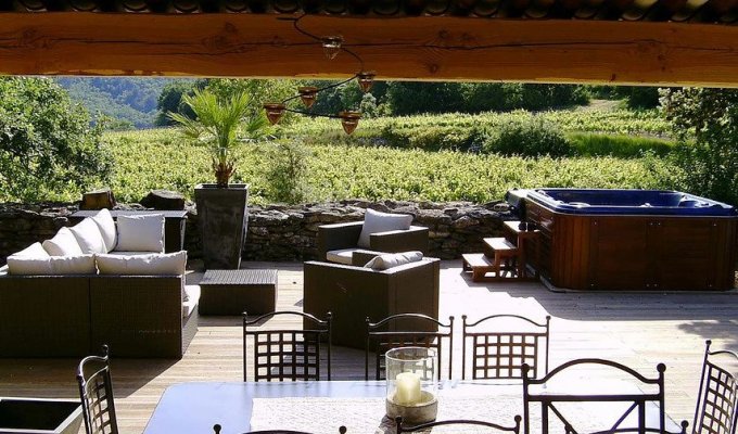 Provence location villa luxe Luberon avec piscine privee chauffee jacuzzi