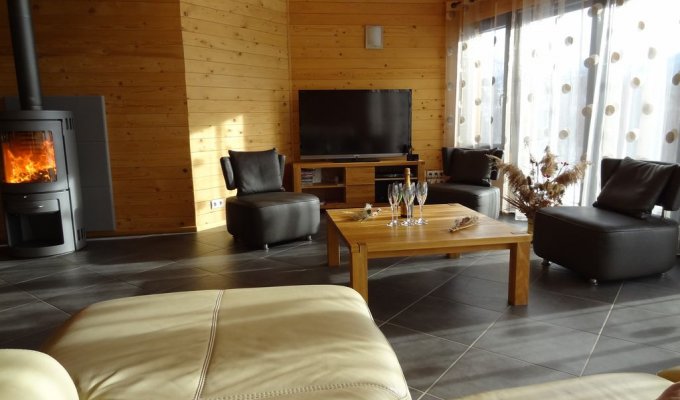 Location Chalet Luxe Serre Poncon piscine privee chauffee balneo vue lac