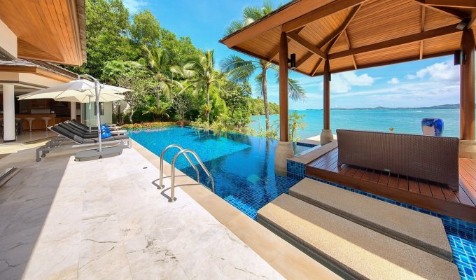 Thailande Location Villa Koh Samui sur la plage de Bo Phut avec piscine privée et Personnel