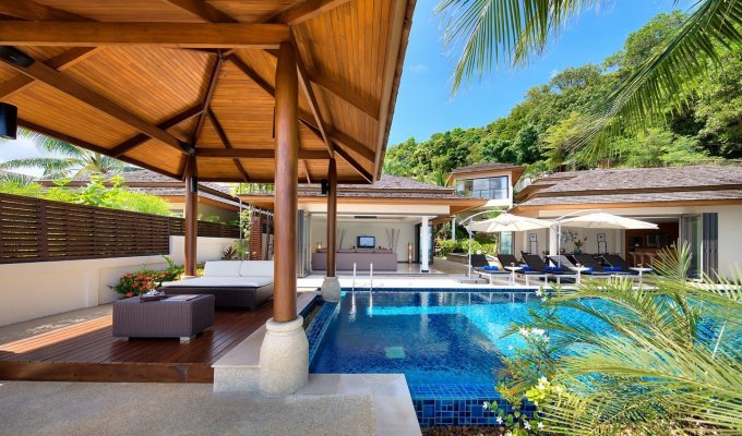 Thailande Location Villa Koh Samui sur la plage de Bo Phut avec piscine privée et Personnel