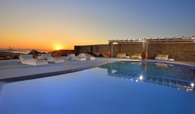 Grece Location Villa Mykonos piscine privée vue mer