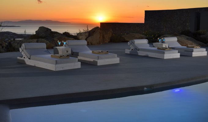 Grece Location Villa Mykonos piscine privée vue mer