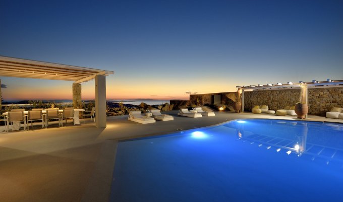Grece Location Villa Mykonos piscine privée vue mer