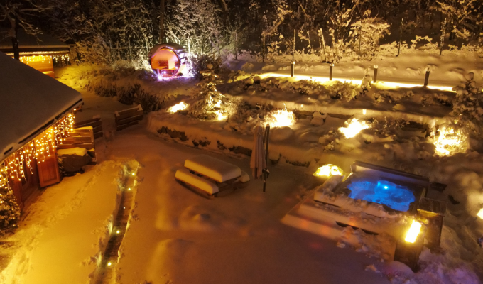 Location Chalet Luxe Serre Chevalier pied des pistes spa sauna services conciergerie