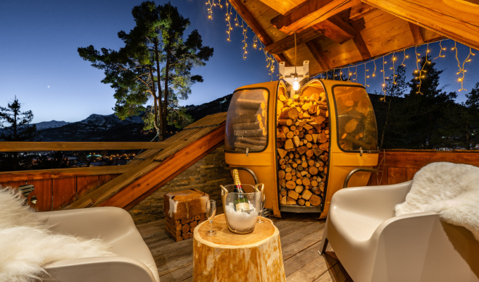 Location Chalet Luxe Serre Chevalier pied des pistes spa sauna services conciergerie