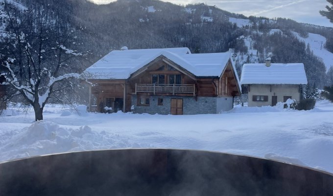 Location Chalet Luxe Serre Chevalier Proche pistes avec spa