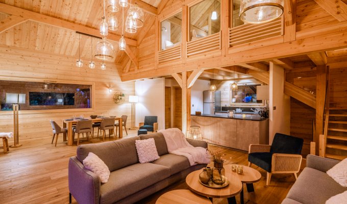 Location Chalet Luxe Serre Chevalier Proche pistes avec spa